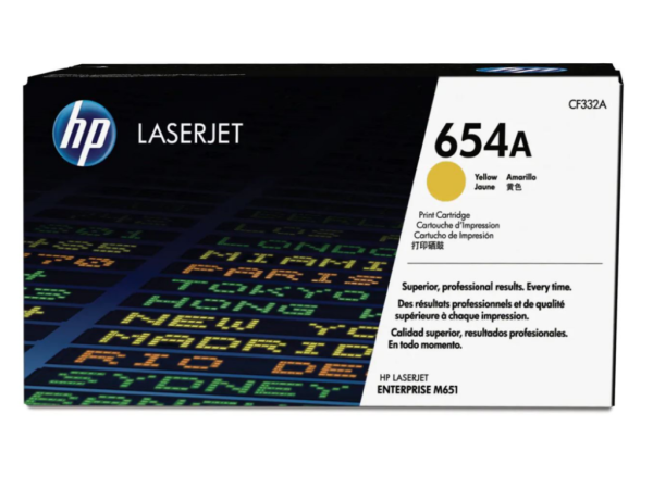Toner HP 654Ažuta' ( 'CF332A' ) 