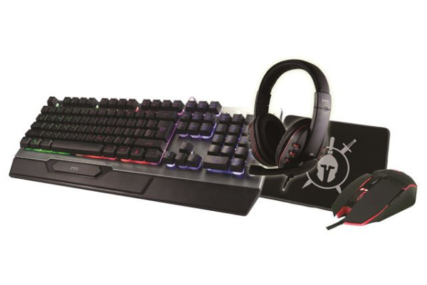 SET MS GAMING COMBAT 4u1, tastatura, miš, slušalice, podloga