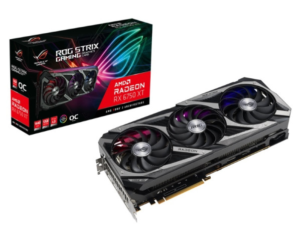 ASUS AMD Radeon RX 6750 XT 12GB 192bit ROG-STRIX-RX6750XT-O12G-GAMING