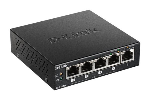 DLink POE+ switch neupravljivi, DGS-1005PE