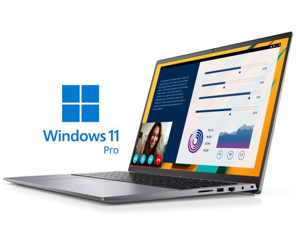 DELL Vostro 5620 16'' FHD+ i7-1260P 16GB 512GB SSD Intel Iris Xe Backlit FP Win11Pro sivi 5Y5B