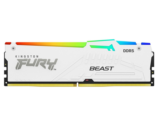 DDR5 16GB 6000MHz CL36 DIMM [FURY Beast] White RGB EXPO ( KF560C36BWEA-16 ) 