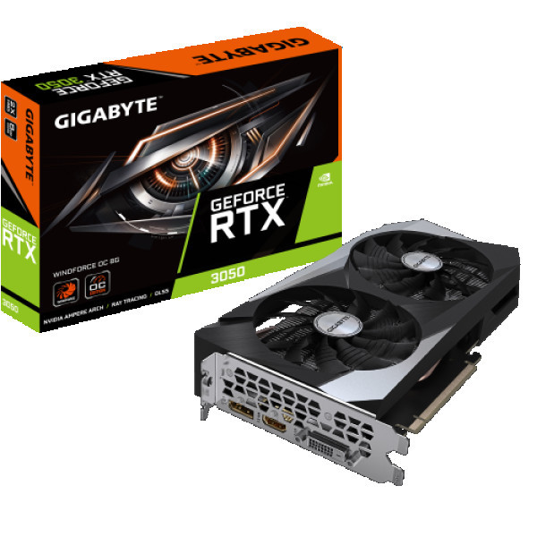 SVGA Gigabyte RTX3050 8GB GDDR6, GV-N3050WF2OC-8GD