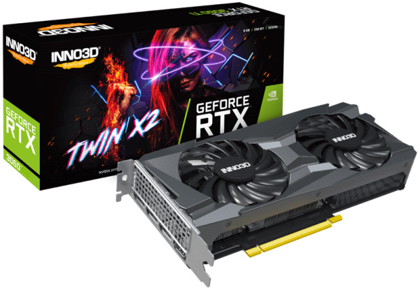 SVGA INNO3D RTX3060 Twin X2 12GB GDDR6X 192bit,3xDP,1x HDMI N30602-12D6-119032AH