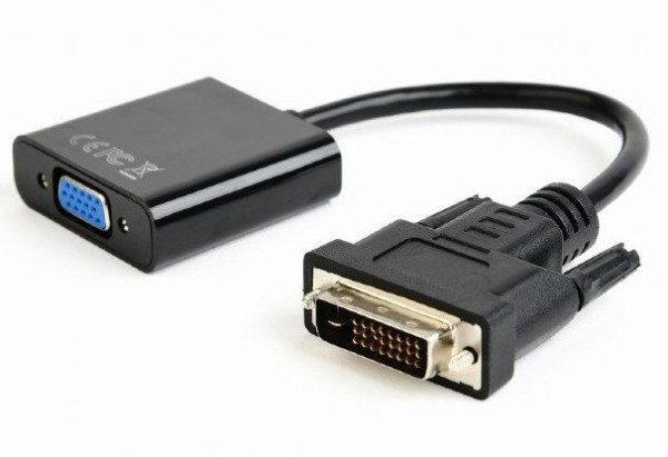 x-AB-DVID-VGAF-01 Gembird DVI-D to VGA adapter cable 24+1, black, blister FO