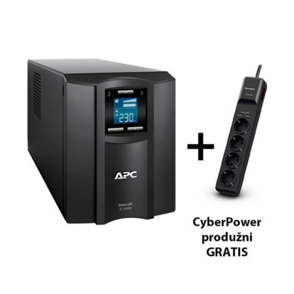 UPS APC 1000VA SMC1000I + Prenaponska zaštita P0420SUD0