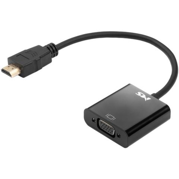 CC HDMI-> VGA F adapter, 20cm, 108030Hz, V-HV300, crni, MS