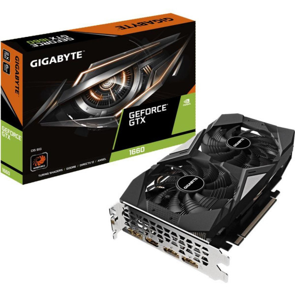 SVGA Gigabyte GeForce GTX 1660 6GB GDDR5 WF2X , GV-N1660D5-6GD