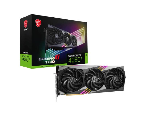 MSI nVidia GeForce RTX 4060 Ti 8GB 128bit RTX 4060 Ti GAMING X TRIO 8G
