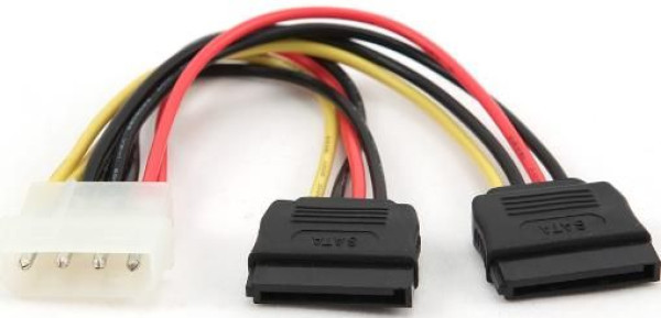 Kabl PC molex - 2x SATA 0.15m