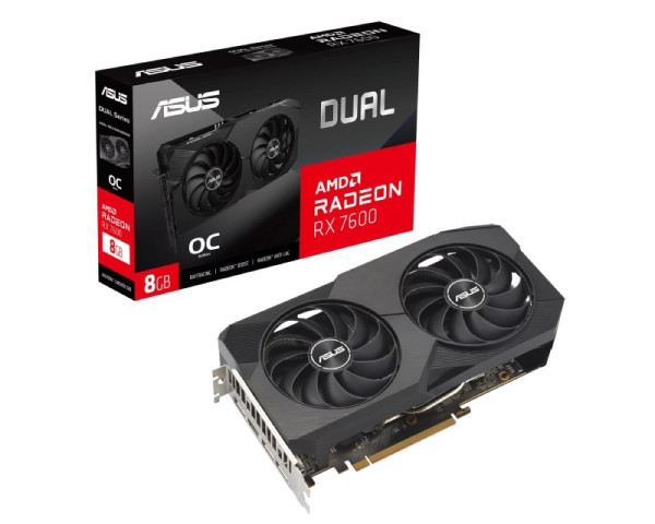 ASUS AMD Radeon RX 7600 8GB DUAL-RX7600-O8G