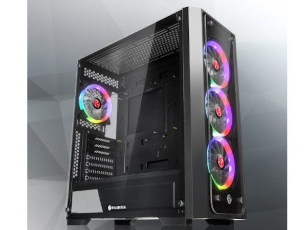 Kucište RAIJINTEK PONOS TG4 Midi TowerE-ATX,ATX,M-ATX,Mini-ITXbez napajanjakaljeno staklocrna' ( '36146' ) 