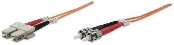 Intellinet Fiber Optic, MM, STSC, 50125, OM2, 5m, Orange