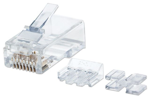 Intellinet konektor RJ45 Cat.6 UTP, 80 kom., za solid kabel