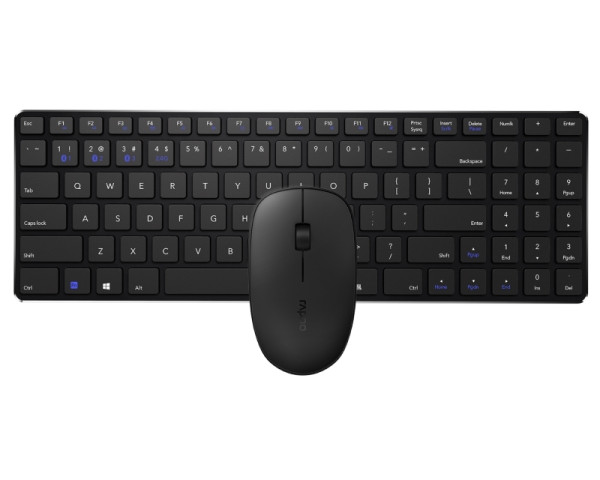 RAPOO 9300M Multi Mode Wireless optical US Combo set crni