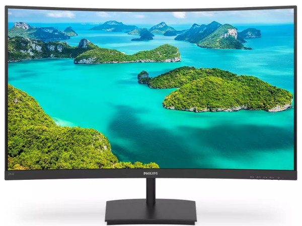 Monitor PHILIPS 241E1SCA00 24''VA,zakrivljen1920x108075Hz4ms GtGVGA,HDMIVESAzvučnicicrna' ( '241E1SCA00' ) 