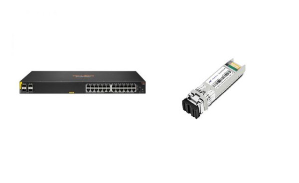 NET HPE Aruba 6000 24G 4SFP Class4 PoE 370W +IN-SFP-85-SX