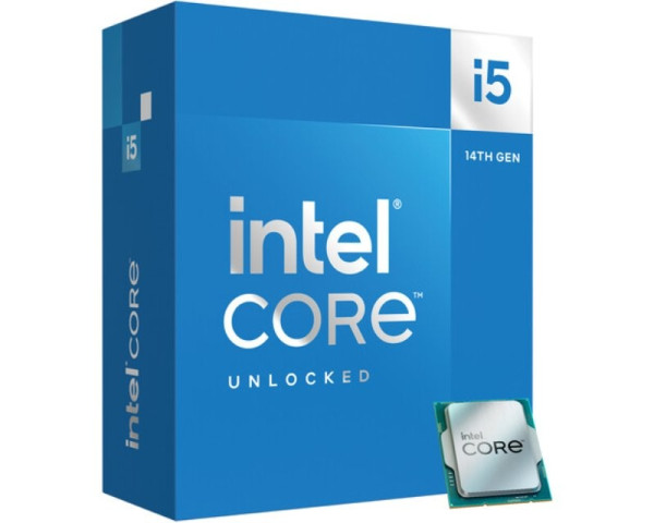 Intel Core i5-14600KF Desktop Processor 14 cores (6 P-cores + 8 E-cores) up to 5.3 GHz Box - LGA 1700 ( BX8071514600KF ) 