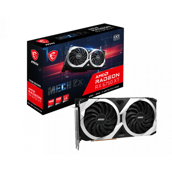 SVGA MSI Radeon RX 6750XT MECH 2X 12GB OC DDR6, 3xDPHDMI V399-004R